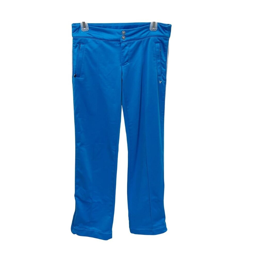 Vintage American Eagle Y2K Retro Track Pants Blue Low Rise Athletic - Size 2